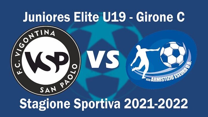 Calcio Armistizio Esedra don Bosco 18^ giornata Juniores Elite U19 Girone C Stagione Sportiva 2021-2022